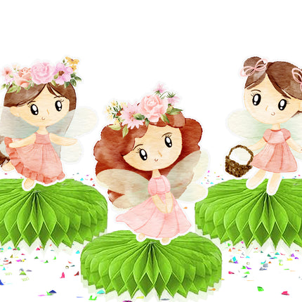 Enchanted 5-Piece Fairy Honeycomb Decoration Set