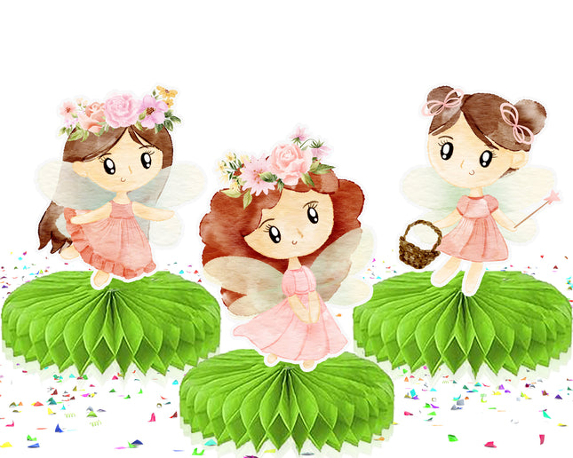 Enchanted 5-Piece Fairy Honeycomb Decoration Set