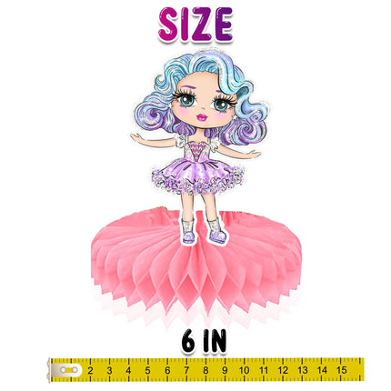 Adorable 5-Piece Doll-Themed Honeycomb Decoration Set for Parties