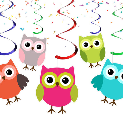 Enchanted Woodland Owl Swirls