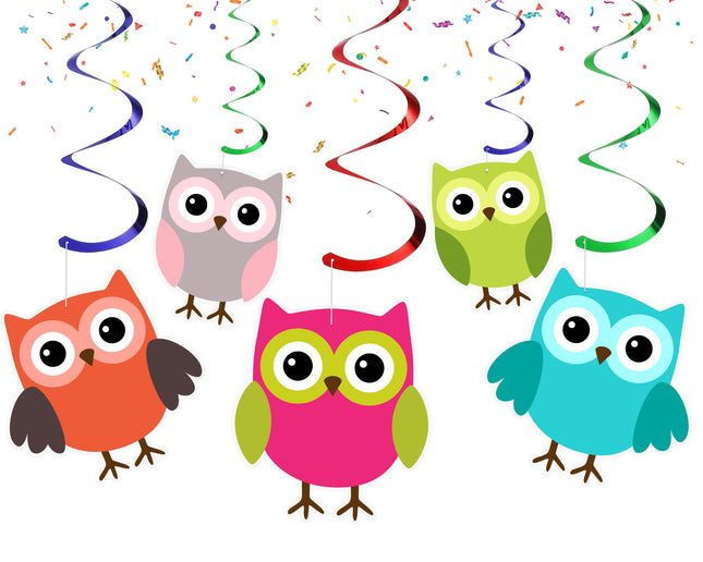 Enchanted Woodland Owl Swirls