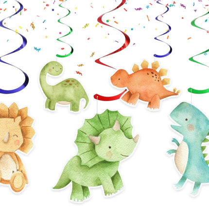 Prehistoric Dinosaur Party Swirls