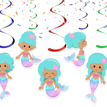 Magical Mermaid Swirl Decorations 