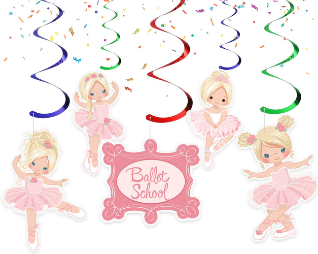 Enchanting Ballerina Swirl Decorations