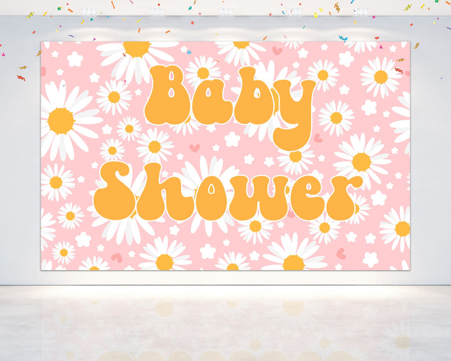 Groovy Baby Shower Backdrop