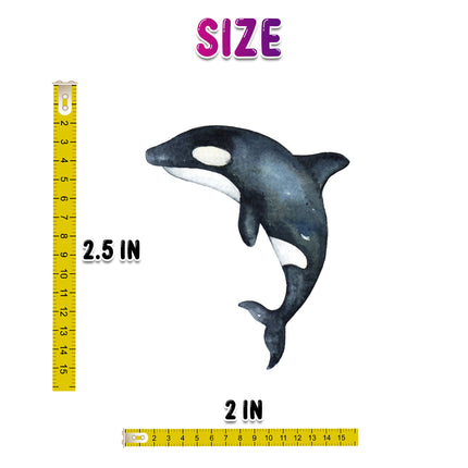 Majestic Whale Sticker Set - 25pcs Oceanic Wonder Decals
