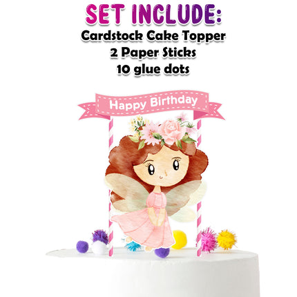 Fairy Whispers - Enchanting Fairy Cake Topper for Magical Birthdays