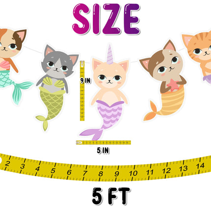 Adorable MerCat Cartoon Banner - Whimsical Under-the-Sea Decor for Kids