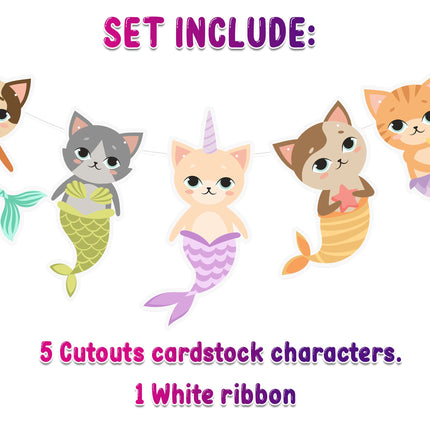 Adorable MerCat Cartoon Banner - Whimsical Under-the-Sea Decor for Kids