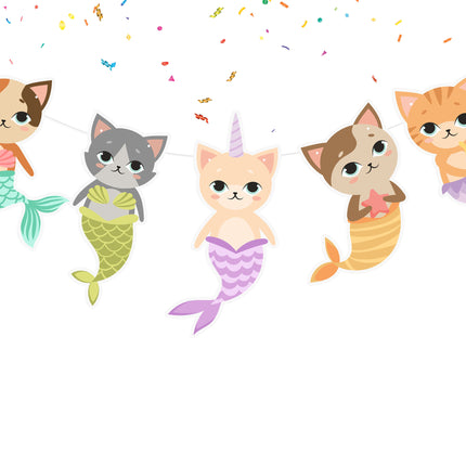 Adorable MerCat Cartoon Banner - Whimsical Under-the-Sea Decor for Kids