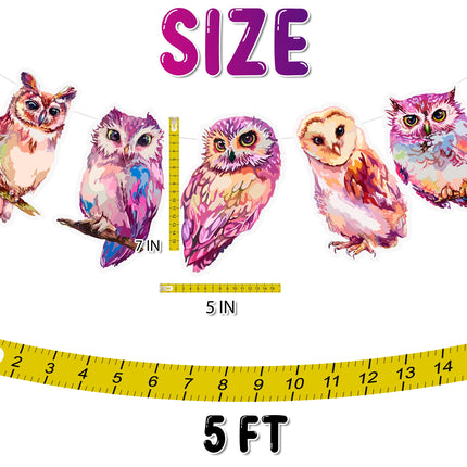Enchanted Forest Friends - Whimsical Woodland Owl Banner Set