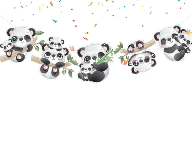 Panda Paradise - Adorable Jungle Panda Cartoon Banner