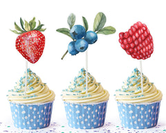 Berry Delight Cupcake Toppers