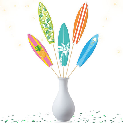 Tropical Surfboard Centerpieces