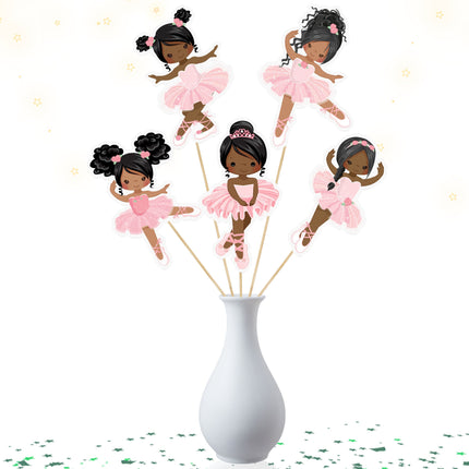 Graceful Afro Ballerina Centerpieces