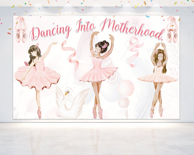 Elegant Ballerina Baby Shower Backdrop