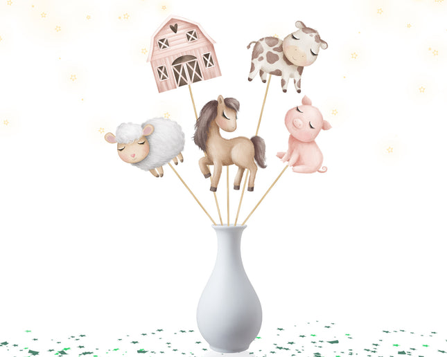 Bohemian Farm Animal Centerpieces 