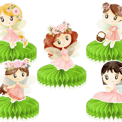 Enchanted 5-Piece Fairy Honeycomb Decoration Set