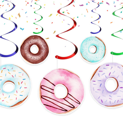 Delectable Donut Party Swirl Decorations