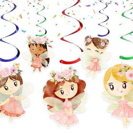 Enchanted Garden Fairy Swirl Decorations