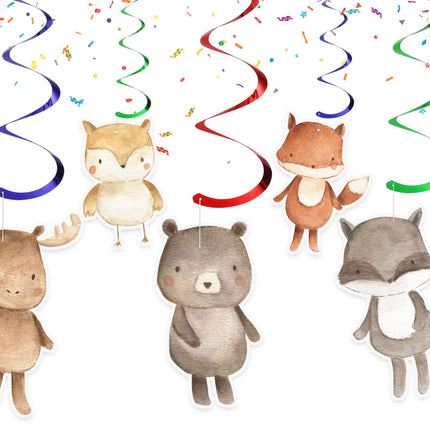 Enchanting Forest Friends Swirl Decorations
