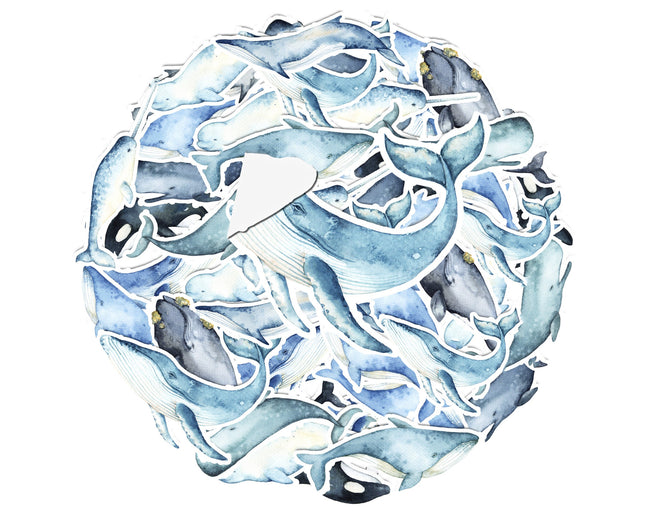 Majestic Whale Sticker Set