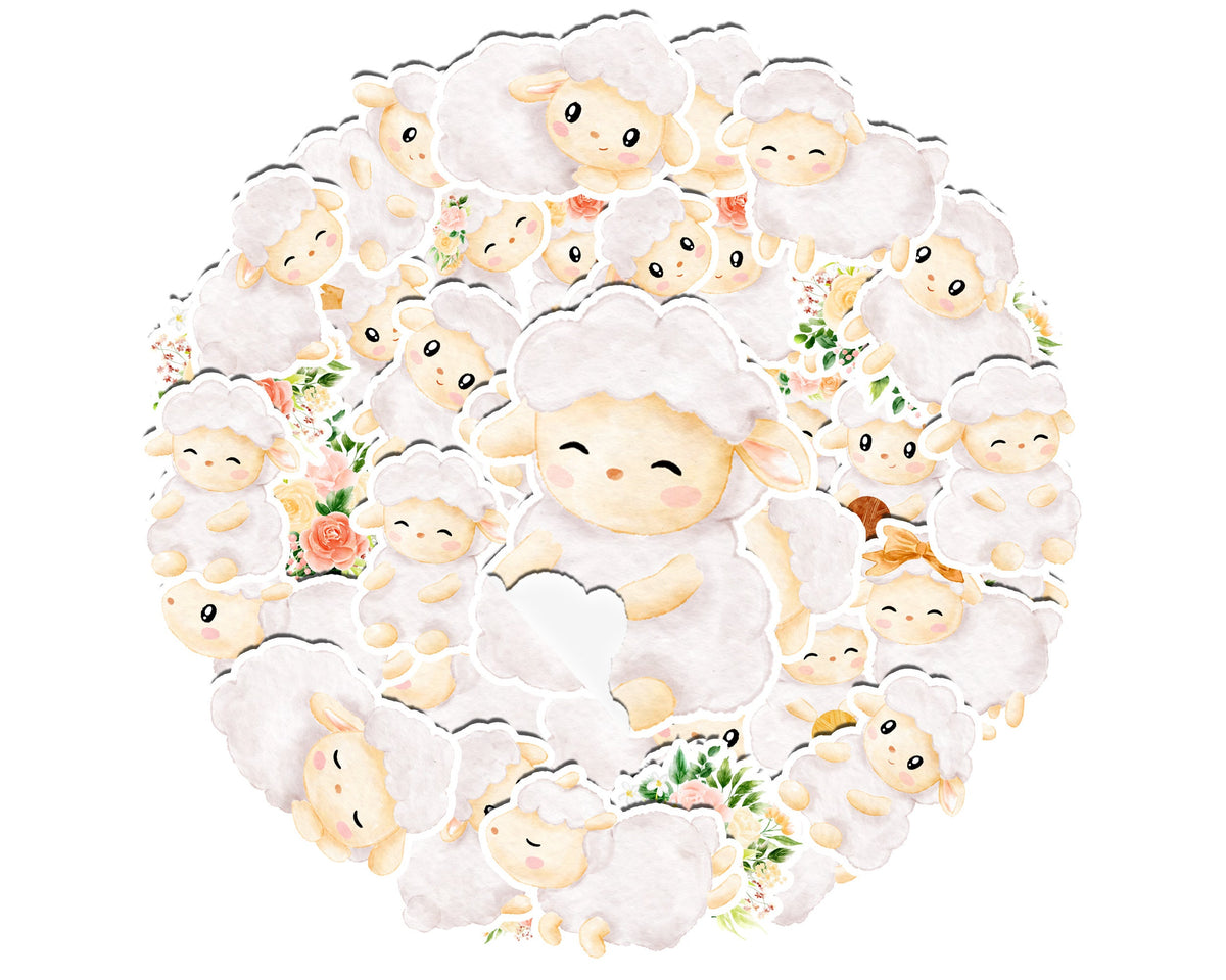 Fluffy Little Sheep Sticker Collection