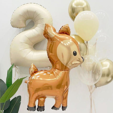 Woodland Deer Balloon Set - Enchanting Decor for Birthday Celebrations