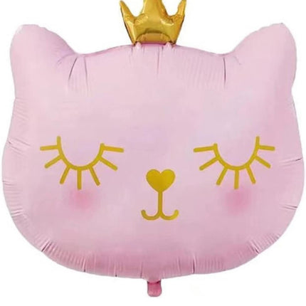 Princess Kitty Balloon Ensemble - Pink and Gold Set for Parties and Showers