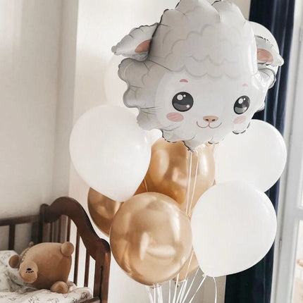 Cuddly Sheep Balloon Set - Adorable Farmyard Fun for Birthdays and Baby Showers