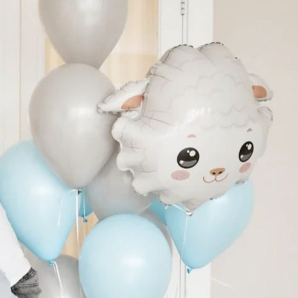 Bubbly Sheep Balloon Set - Soft Pastel Party Decor for Birthdays and Baby Showers
