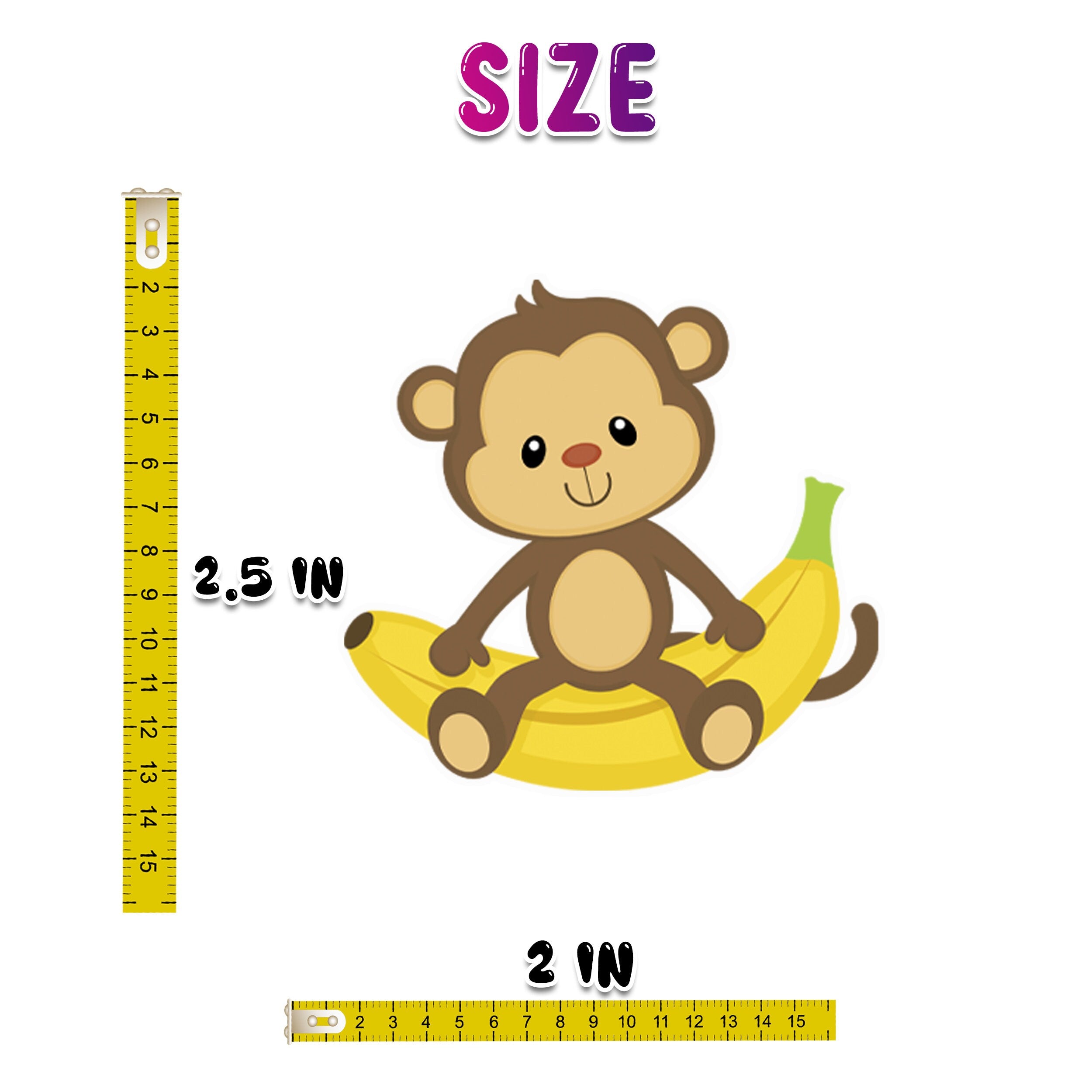Cheerful Monkey Stickers - Set of 25 Playful Primate Decals for Jungle Fun and Creative Playtime
