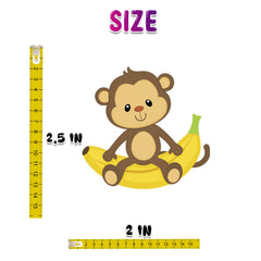 Cheerful Monkey Stickers - Set of 25 Playful Primate Decals for Jungle Fun and Creative Playtime