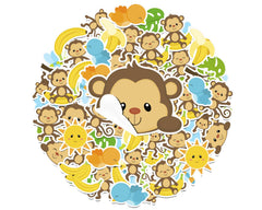 Cheerful Monkey Stickers