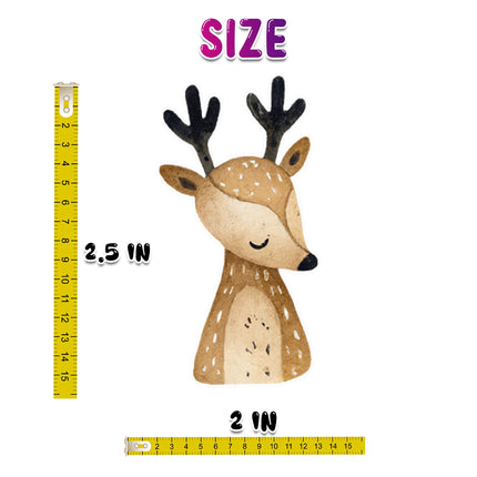 Majestic Deer Stickers - Set of 25 Graceful Forest Deer Decals for Natural Elegance and Rustic Crafts