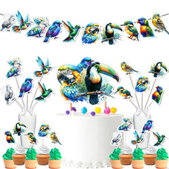 Exotic Tropical Bird Party Decor Set