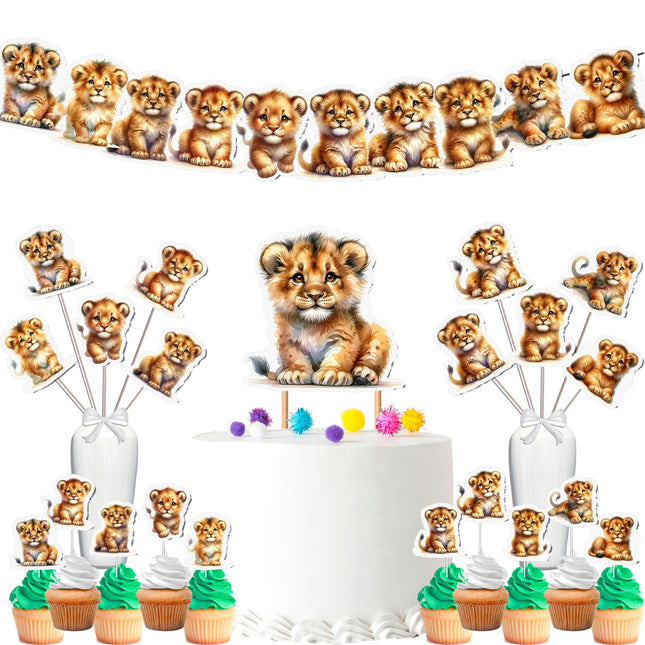 King of the Jungle Lion Party Decor Set 