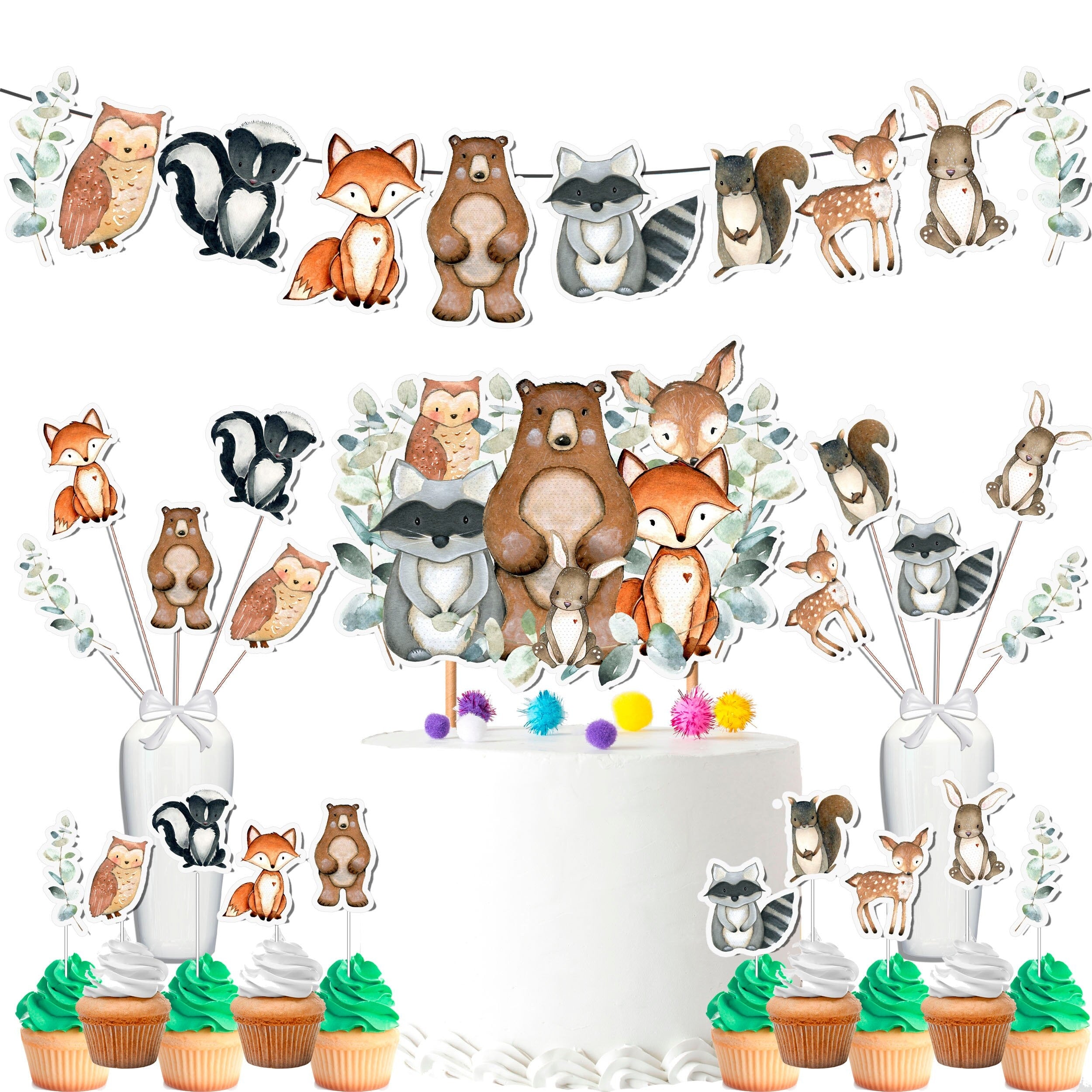 Enchanted Woodland Party Decor Set