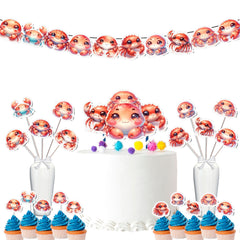 Cute Crabby Birthday Party & Baby Shower Decor Set