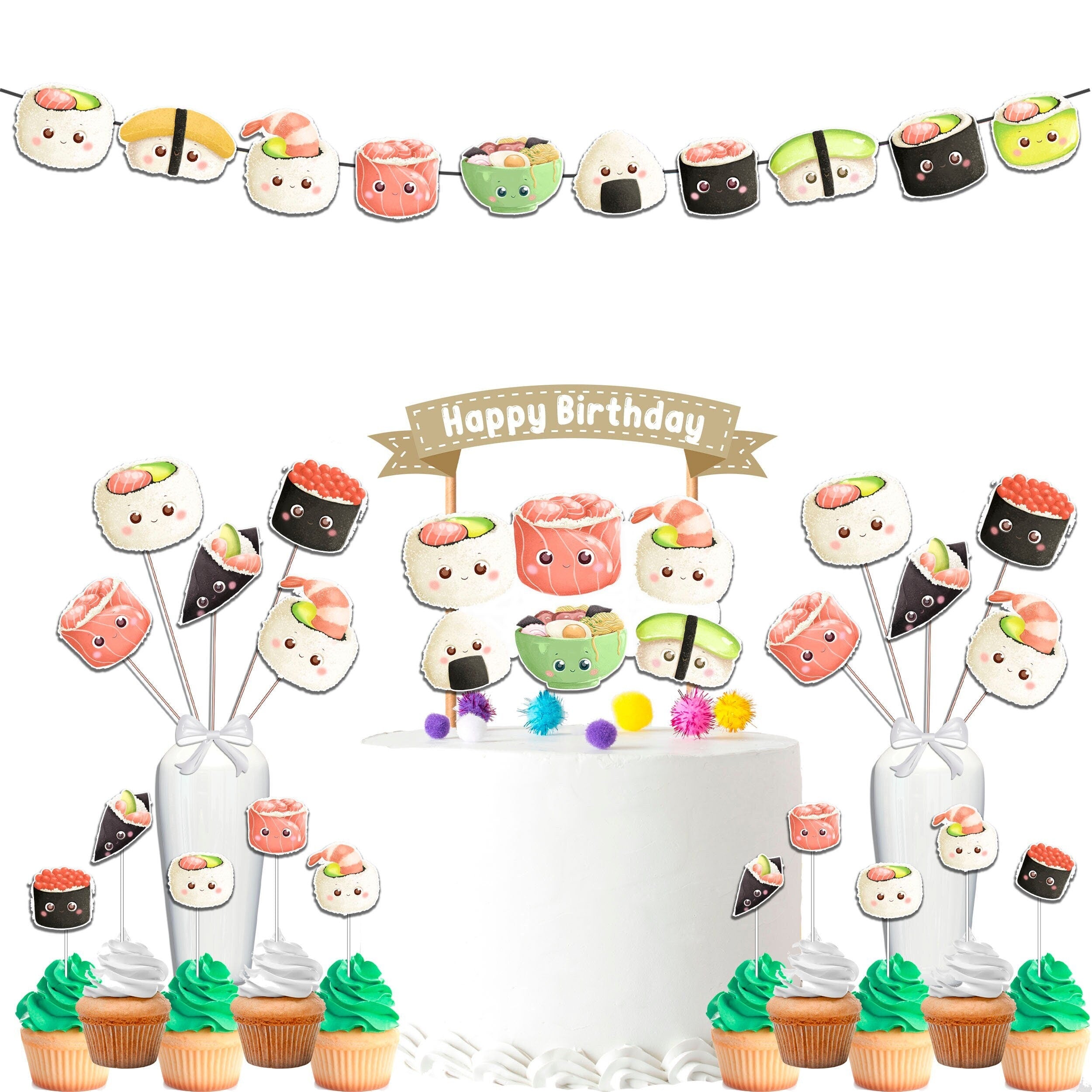 Sushi Delight Party Decor Set