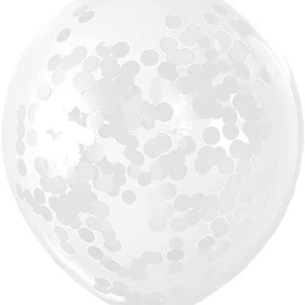 Serene Clouds & Clear Balloon Bouquet - Dreamy White Decor for Baby Showers and Birthdays