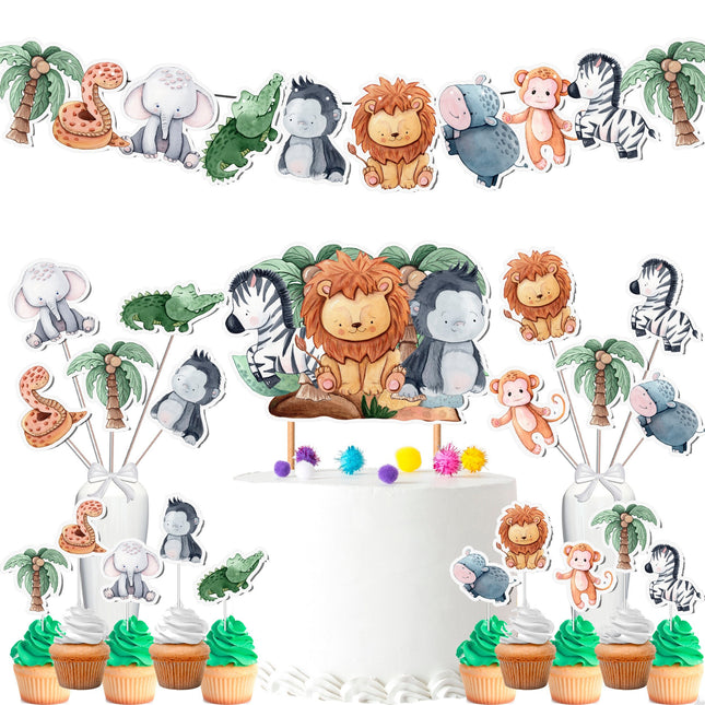 Complete Jungle Safari Party Decor Set 