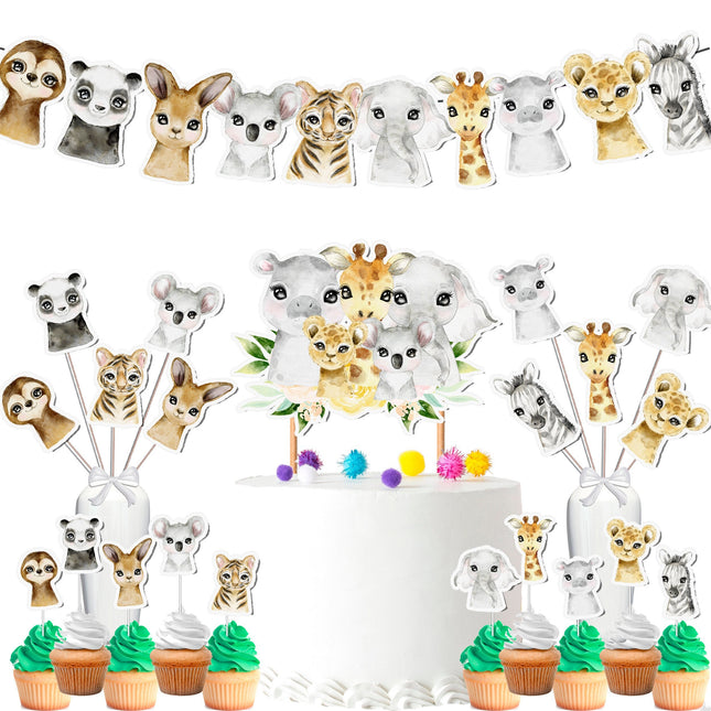 Jungle Safari Party Decor Set 
