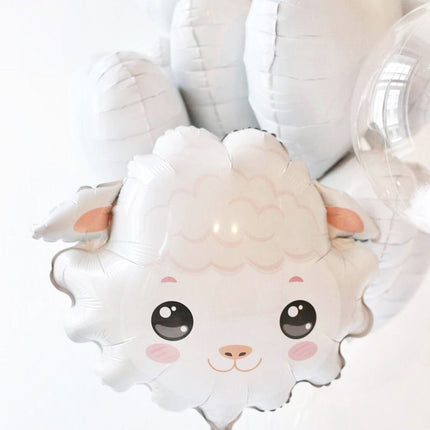 Bubbly Sheep Balloon Set - Soft Pastel Party Decor for Birthdays and Baby Showers