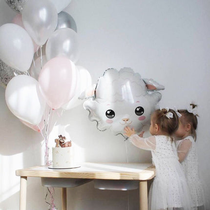 Charming Pastel Sheep Balloon Set for Birthday Party or Baby Shower - Gentle & Whimsical Decor