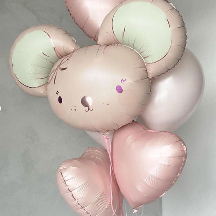 Enchanting Mouse Balloon - Giant Pastel Balloon for Birthdays and Baby Showers