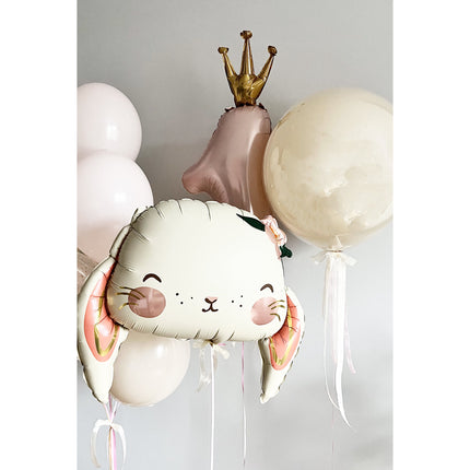 Enchanting Bunny Pastel Balloon Set for Birthday Party - Delightful Rabbit-Themed Decor, Soft Pastel Balloons, Children's Party Supplies