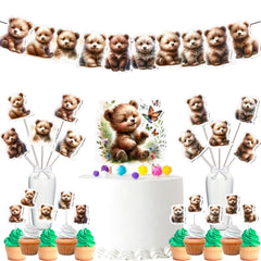 Cuddly Bear Party Decor Set