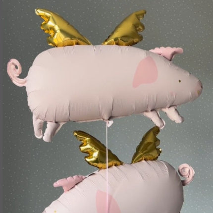 Enchanting Pink Flying Balloon - Dreamy Decor for Baby Showers and Birthday Parties