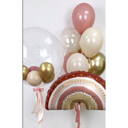 Boho Rainbow Balloon Set - Colorful & Earthy Tones for Baby Showers and Birthdays - Stylish and Unique Party Decor